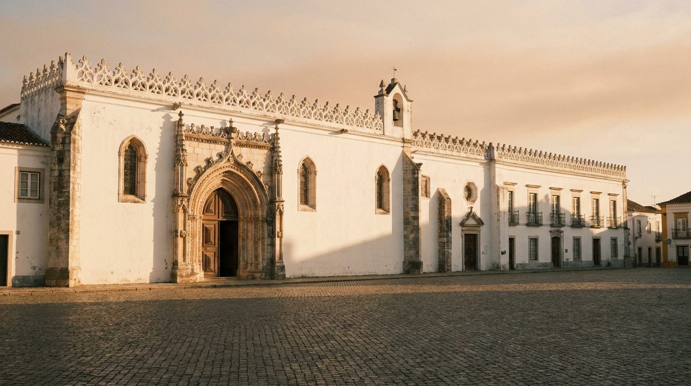 Facade of the former Convent of Conceição in morning light